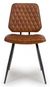 2 x Austin Tan Brown Real Leather Dining Chair