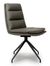 2 x Nobo Truffle Faux Leather Swivel Dining Chair with Black Legs