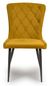 2 x Merlin Yellow Fabric Dining Chair