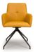 2 x Nix Yellow Faux Leather Swivel Dining Chair
