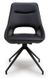 2 x Ace Black Faux Leather Swivel Dining Chair