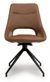 2 x Ace Tan Faux Leather Swivel Dining Chair