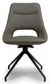 2 x Ace Grey Faux Leather Swivel Dining Chair