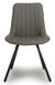 2 x Miro Grey Faux Leather Dining Chair