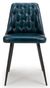 2 x Bradley Blue Real Leather Dining Chair
