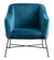 Cleo Blue Fabric Accent Chair