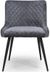 2 x Malmo Grey Fabric Dining Chair