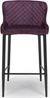 2 x Malmo Purple Fabric Stool with Back