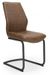 2 x Charlie Brown Faux Leather Cantilever Dining Chair