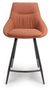 2 x Boden Brick Red Fabric Counter Chair