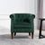 Freya Green Velvet Fabric Accent Chair