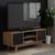 Shard Walnut and Black 2 Door TV Unit