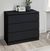Oslo Black 3 Drawer Small Chest