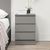 Oslo Grey 3 Drawer Bedside Cabinet