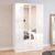 Lynx White Gloss 4 Door Combi Wardrobe