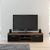 Edgeware Walnut and Black 2 Door TV Unit