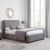 Valentino Grey Fabric Bed - Sizes Available