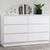 Oslo White 6 Drawer Wide Chest