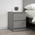 Oslo Grey 2 Drawer Bedside Cabinet