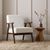 Ellwood White Boucle Fabric Armchair