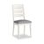 2 x Marlow White Ladder Back Dining Chair