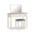 Marlow White 3 Drawer Dressing Table Set