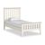 Marlow White 3ft Single Slatted Bed