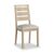 2 x Modern Country Oak and White Boucle Fabric Dining Chair