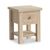 Modern Country Oak 1 Drawer Square Lamp Table