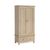 Modern Country Oak 2 Door 1 Drawer Wardrobe