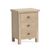 Modern Country Oak 3 Drawer Bedside Cabinet