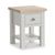 Modern Grey Painted 1 Drawer Square Lamp Table