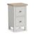Modern Grey Painted 2 Drawer Narrow Bedside Cabinet