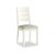 2 x Modern White Painted and White Boucle Fabric Dining Chair