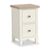 Modern White Painted 2 Drawer Narrow Bedside Cabinet