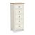 Modern White Painted 5 Drawer Tall Chest