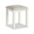 Modern White Painted Dressing Padded Stool