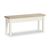 Modern White Painted Shallow Storage Dining Bench