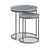 Marmora Grey Marble Round Nest of 2 Tables