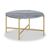 Marmora Grey Marble and Gold Round Coffee Table