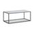 Marmora White Marble and Grey Coffee Table