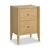 Paris Oak 2 Drawer Bedside Cabinet