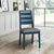 2 x Marlow Blue Ladder Back Dining Chair