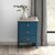 Marlow Blue 3 Drawer Bedside Cabinet