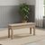 Modern Country Oak Shallow Storage Dining Bench