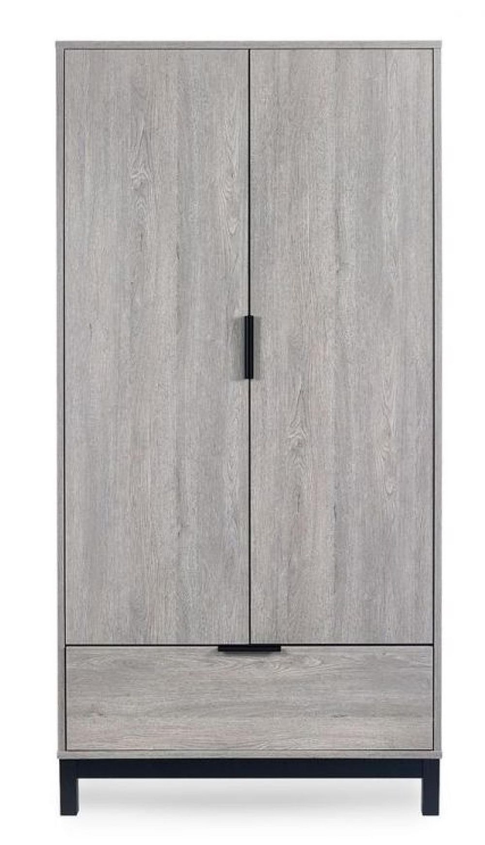 Bali Grey Oak 2 Door 1 Drawer Wardrobe CFS UK