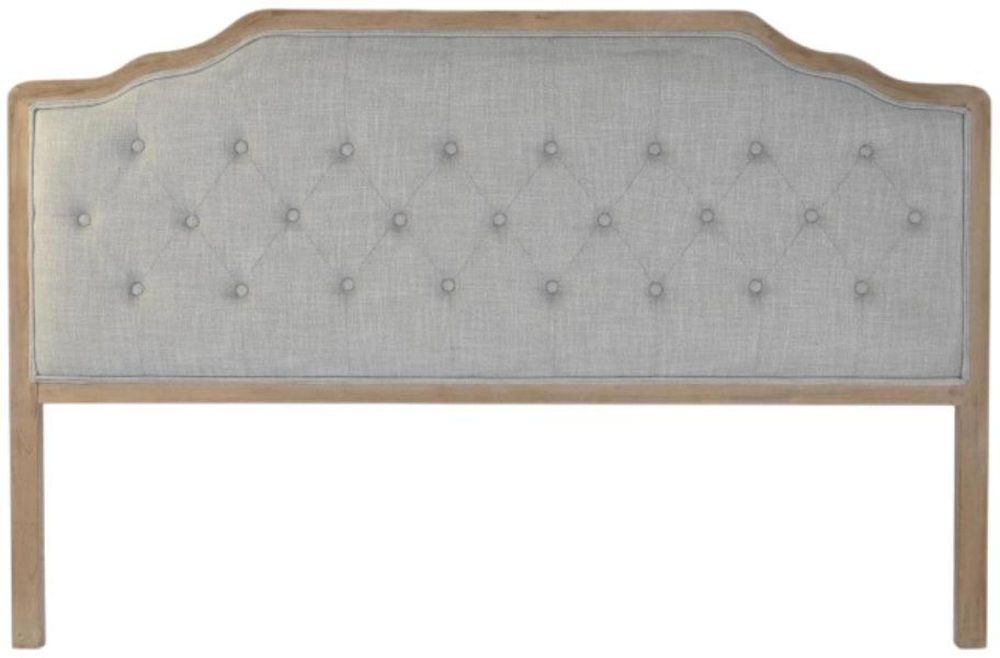 Traditional Light Gray Wood Headboard CFS UK