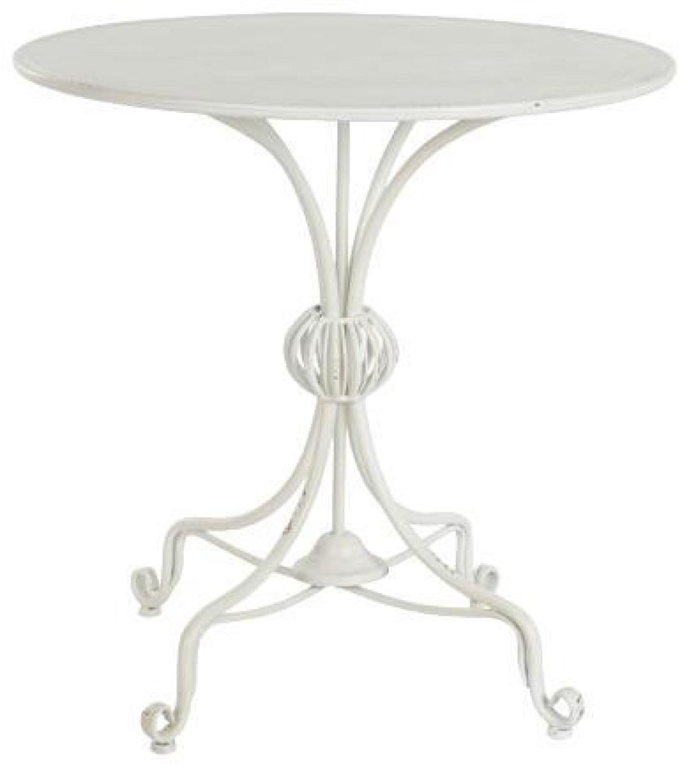Traditional White Metal Side Table CFS UK