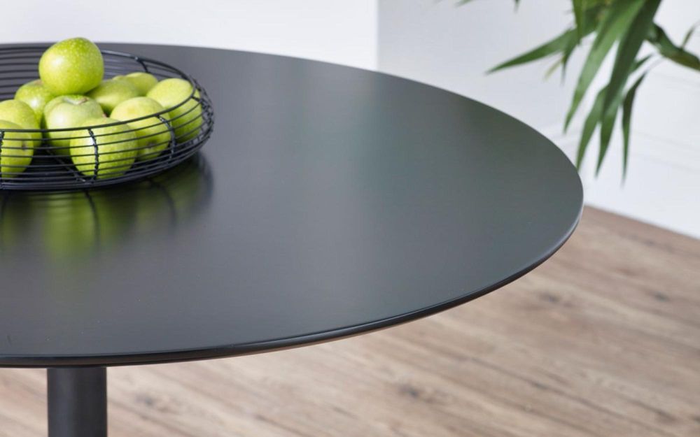 Nero Black 2 Seater Round Dining Table CFS UK