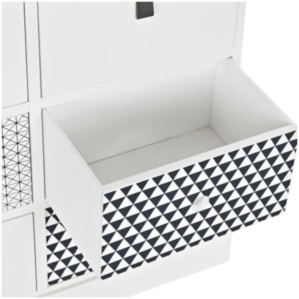 White Wood 6 Drawer Chest CFS UK